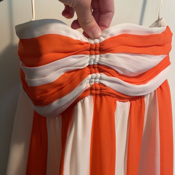 Alice and Olivia Orange and White Mini dress - Picture 2 of 7